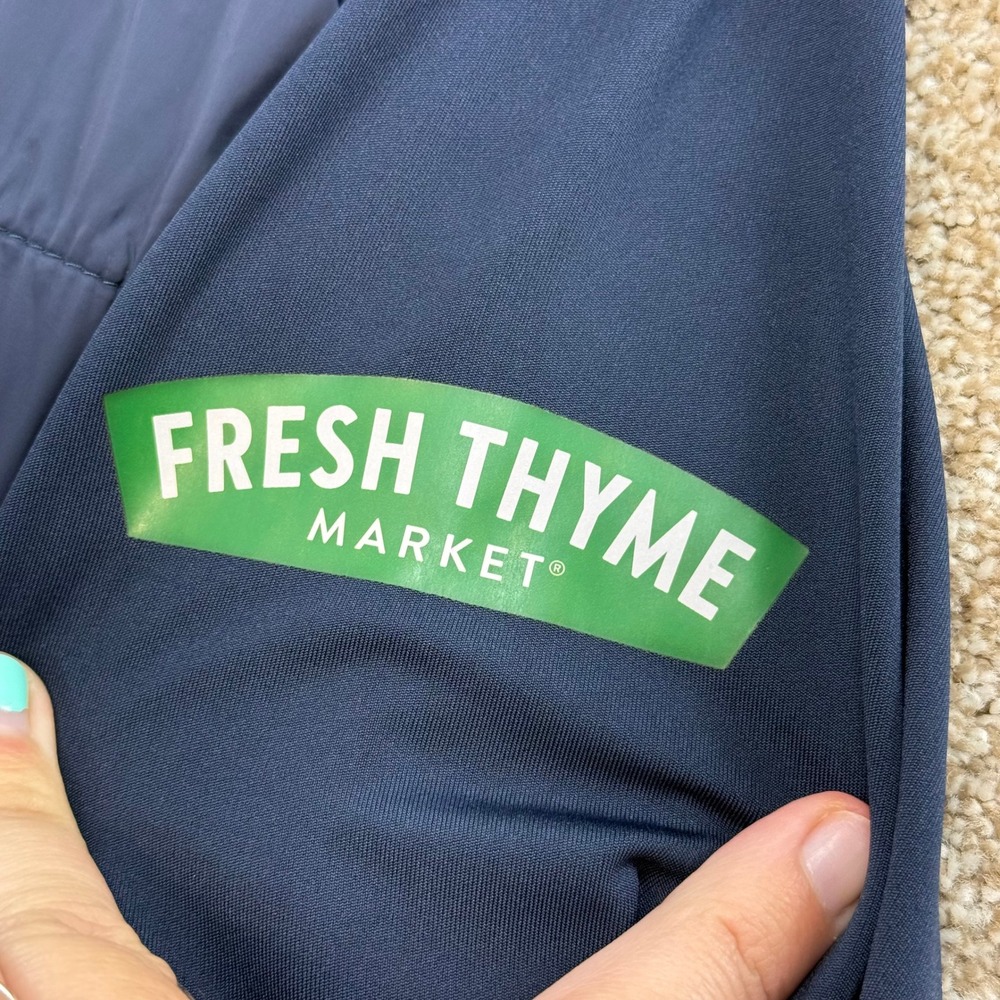 Refined Matter Men's Fresh Thyme Hybrid Quilted Jacket M Navy Blue Workwear - Picture 8 of 12